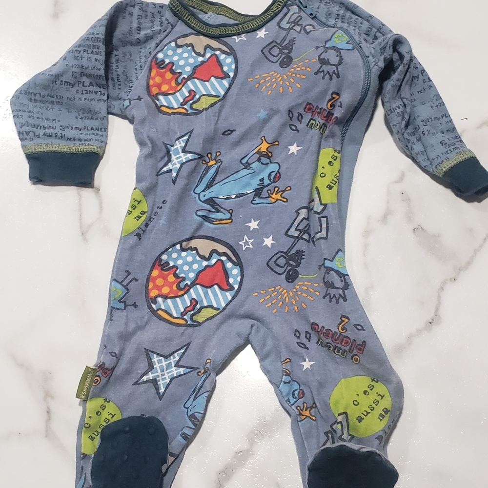 organic cotton footie pyjamas